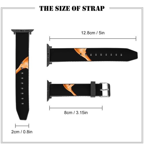 yanfind Watch Strap for Apple Watch Trails Flow Time Exposure Slow Shutter Experiment Liquid  Colours Lucid Soft Compatible with iWatch Series 5 4 3 2 1