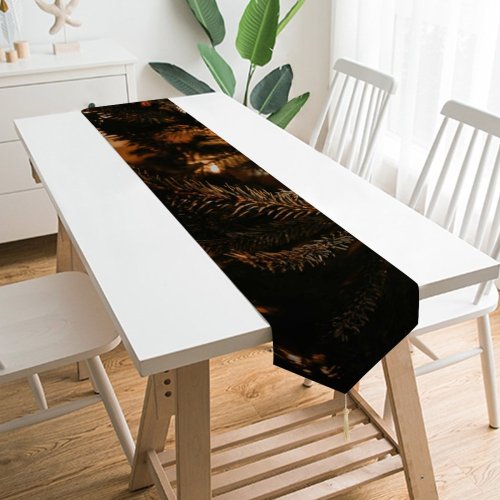 Yanfind Table Runner Abies Эстония Tree Lighting Pine Night Domain Plant Year Fir Garlands Everyday Dining Wedding Party Holiday Home Decor