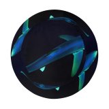 yanfind Adult Fisherman's Hat Shark Underwater Atlantic Ocean Deep Sea Dark Fishing Fisherman Cap Travel Beach Sun protection