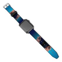 yanfind Watch Strap for Apple Watch Tom Gainor Rocky Mountains Banff  Sky Reflection  Range Landscape Scenery Compatible with iWatch Series 5 4 3 2 1