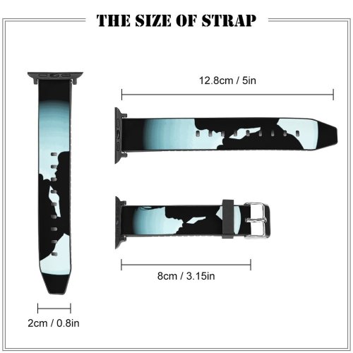 yanfind Watch Strap for Apple Watch Dark Love Couple Silhouette Together Romantic Compatible with iWatch Series 5 4 3 2 1