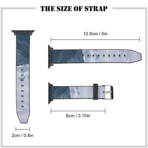 yanfind Watch Strap for Apple Watch Landscape Peak Countryside Colombia Slope Antioquia Wallpapers Pictures Medellin PNG Outdoors Compatible with iWatch Series 5 4 3 2 1