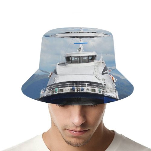 yanfind Adult Fisherman's Hat Vehicle Speed Transport Vessel Ship Motor Passenger Sea Ship Catamaran Fjords Watercraft Fishing Fisherman Cap Travel Beach Sun protection
