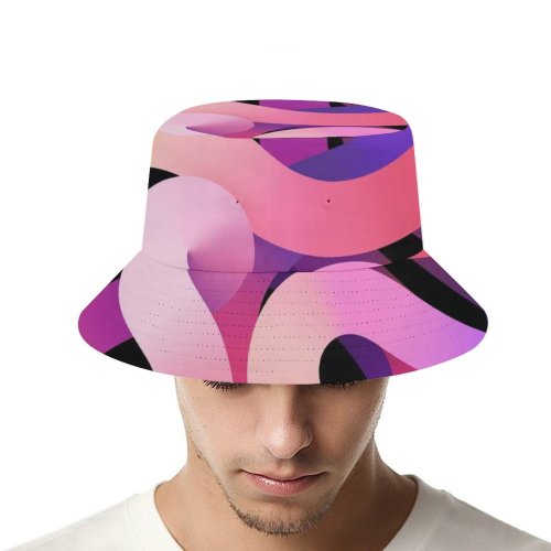 yanfind Adult Fisherman's Hat Abstract Air Light Fishing Fisherman Cap Travel Beach Sun protection