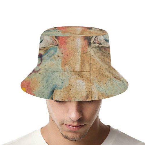 yanfind Adult Fisherman's Hat Living City Images Graffiti Vivid HQ Wallpapers Urban Mural Wallart Modern Art Fishing Fisherman Cap Travel Beach Sun protection