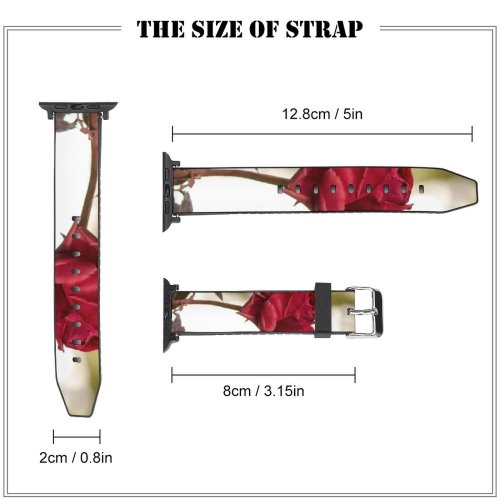 yanfind Watch Strap for Apple Watch Dry Rose Plant Frost PNG Pictures Winter Flower Beautiful  Images Compatible with iWatch Series 5 4 3 2 1