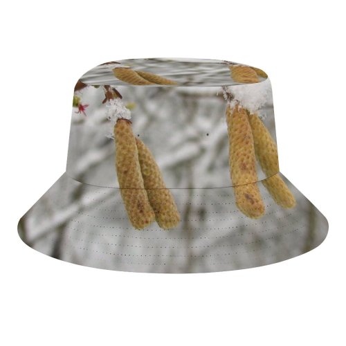 yanfind Adult Fisherman's Hat Winter Freeze Snowy Icey Christmas Field Winter Grey Plant Ice Branch Wood Fishing Fisherman Cap Travel Beach Sun protection