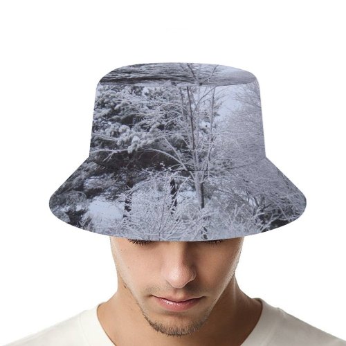 yanfind Adult Fisherman's Hat Winter Trees Twig Tree Branch Blizzard Frost Winter Freezing Michigan Snow Atmospheric Fishing Fisherman Cap Travel Beach Sun protection