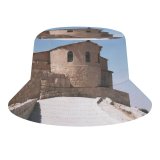yanfind Adult Fisherman's Hat Wall Building History Sky Architecture Fortification Tree Historic Church Tourism Hill Stock Fishing Fisherman Cap Travel Beach Sun protection