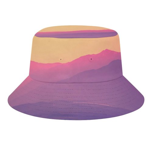 yanfind Adult Fisherman's Hat Romain Guy Sky Sunset Gradient Mountains Landscape Beautiful Scenery Clear Sky Fishing Fisherman Cap Travel Beach Sun protection