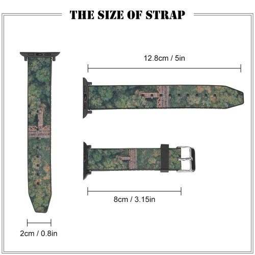 yanfind Watch Strap for Apple Watch Landscape Plant Woodland Forest Brazil  Pictures Outdoors Jungle Tree Caminho Compatible with iWatch Series 5 4 3 2 1