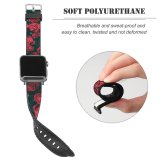 yanfind Watch Strap for Apple Watch Biel Morro Flowers Dark Roses Floral  Bloom Closeup Beautiful Compatible with iWatch Series 5 4 3 2 1
