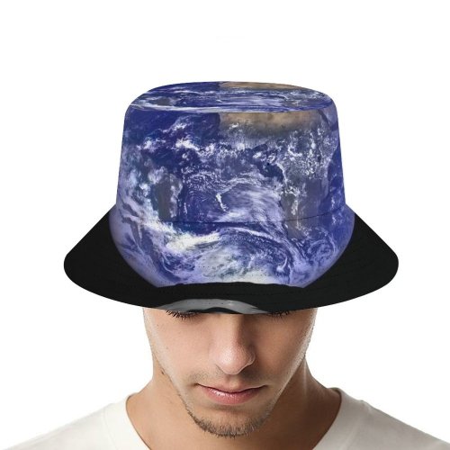 yanfind Adult Fisherman's Hat Space Earth Lunar Reconnaissance Orbiter Camera Fishing Fisherman Cap Travel Beach Sun protection