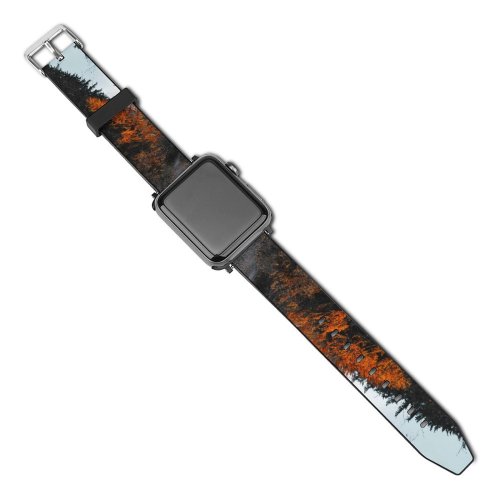 yanfind Watch Strap for Apple Watch Abies Plant Pictures Trend Tree Ornament Fir Instagram Free Dark Love Compatible with iWatch Series 5 4 3 2 1