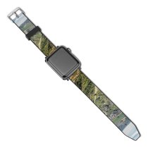 yanfind Watch Strap for Apple Watch Landscape River Canyon Scenic Valley Pictures PNG Outdoors Sight Tourism Sports Compatible with iWatch Series 5 4 3 2 1