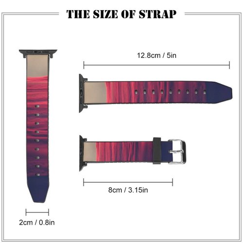 yanfind Watch Strap for Apple Watch United Madras Sunrise Pictures Cloud Dawn Outdoors Abstract Sunset Free Dark Compatible with iWatch Series 5 4 3 2 1