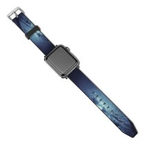 yanfind Watch Strap for Apple Watch Black Dark Wolf Eyes Snowfall Winter Night Forest Compatible with iWatch Series 5 4 3 2 1