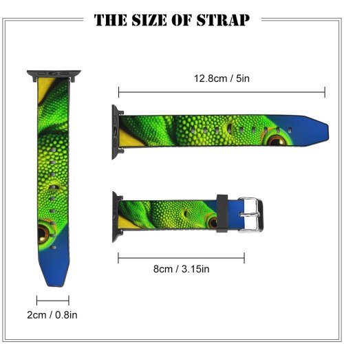 yanfind Watch Strap for Apple Watch Lizard Closeup Macro Reptile Vivid HDR Compatible with iWatch Series 5 4 3 2 1