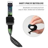 yanfind Watch Strap for Apple Watch Aurora Borealis Northern Lights Night Compatible with iWatch Series 5 4 3 2 1