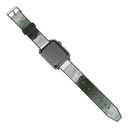 yanfind Watch Strap for Apple Watch Wave Sea Coast Clean  Surf Wind Ocean  Sports Surfing Boardsport Compatible with iWatch Series 5 4 3 2 1