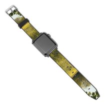 yanfind Watch Strap for Apple Watch United Rural Countryside Plant Fields Oxford Pasture Farm Pictures Grassland Outdoors Compatible with iWatch Series 5 4 3 2 1