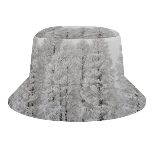 yanfind Adult Fisherman's Hat Winter Frozen Xmas Frost Christmas Spruce Winter Atmospheric Picture Landscape Shortleaf Snow Fishing Fisherman Cap Travel Beach Sun protection