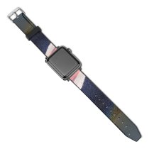yanfind Watch Strap for Apple Watch Walkway Creative Fountain With Spectrum Rainbow Pavement Pictures Abstract Light Free Compatible with iWatch Series 5 4 3 2 1