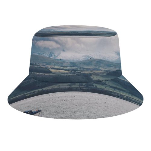 yanfind Adult Fisherman's Hat Snowdonia Caernarfon Wales Sea United Kingdom Snowdon Mountains Fishing Fisherman Cap Travel Beach Sun protection