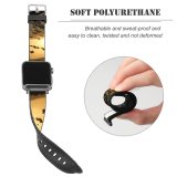 yanfind Watch Strap for Apple Watch Tree Sky Branch Cloud Morning Atmospheric Natural Landscape Afterglow Leaf Sunset Compatible with iWatch Series 5 4 3 2 1