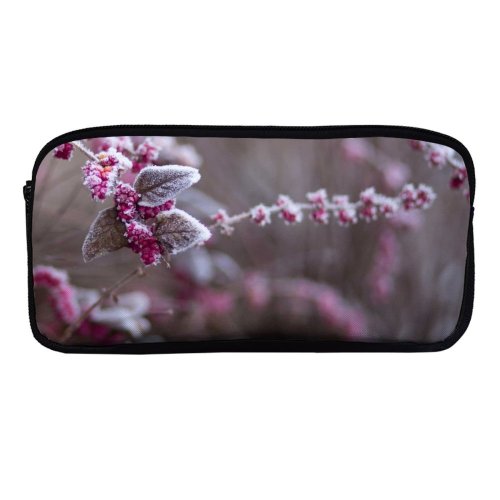 yanfind Pencil Case YHO Images Freezing Flora Frost Snow Grass Wallpapers Plant Outdoors Free Olsztyn Winter Zipper Pens Pouch Bag for Student Office School