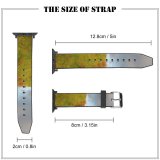 yanfind Watch Strap for Apple Watch Sunset Lighting Hill Natural Landscape Grassland Grass Vegetation Sky Tree Compatible with iWatch Series 5 4 3 2 1