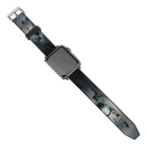yanfind Watch Strap for Apple Watch Black Dark Horse Running Horse Dark Compatible with iWatch Series 5 4 3 2 1