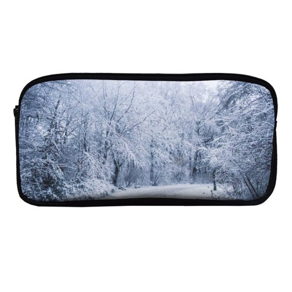 yanfind Pencil Case YHO Images Christmas Amsterdam Landscape Snow Wallpapers Outdoors Tree Scenery Stock Free Road Zipper Pens Pouch Bag for Student Office School