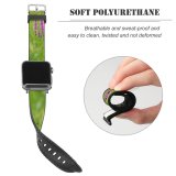 yanfind Watch Strap for Apple Watch Plants Flowers Meadow Wild Summer Violet Grass Flower Flowering Plant Wildflower Ironweed Compatible with iWatch Series 5 4 3 2 1
