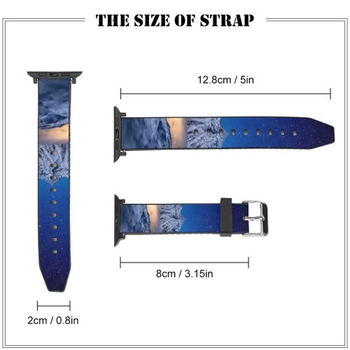 yanfind Watch Strap for Apple Watch Dominic Kamp Gorner  Starry Sky Astronomy Switzerland Compatible with iWatch Series 5 4 3 2 1