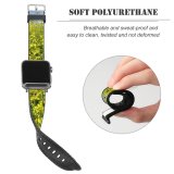 yanfind Watch Strap for Apple Watch Summer Rapsoide Bee Fly Insect Rapeseed Flowering Plant Canola Flower Mustard Brassica Compatible with iWatch Series 5 4 3 2 1