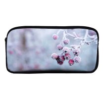 yanfind Pencil Case YHO Images Christmas Flora Frost Snow Twig Wallpapers Plant Outdoors Garden Free Winter Zipper Pens Pouch Bag for Student Office School