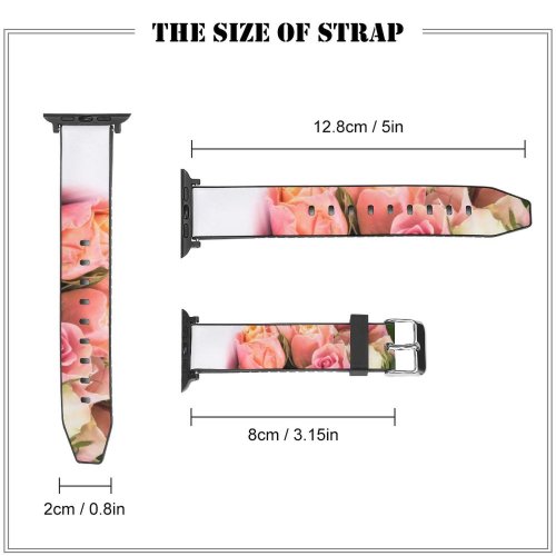 yanfind Watch Strap for Apple Watch Ylanite Koppens Flowers Roses Leaves Flower Bouquet Beautiful Compatible with iWatch Series 5 4 3 2 1