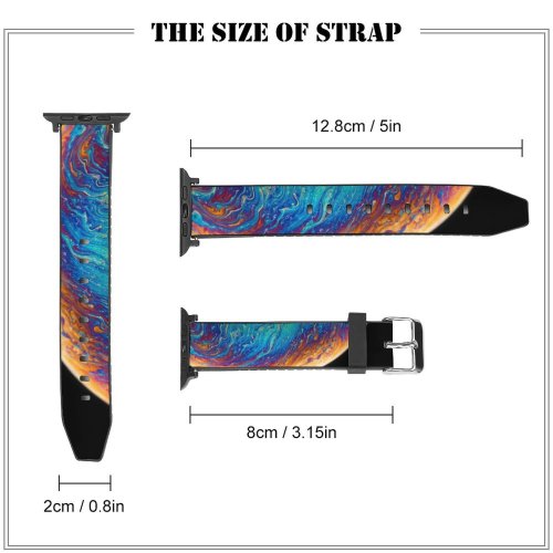 yanfind Watch Strap for Apple Watch Outer Pictures Planet Abstract Globe Free HQ Hungary Astronomy Texture Space Compatible with iWatch Series 5 4 3 2 1