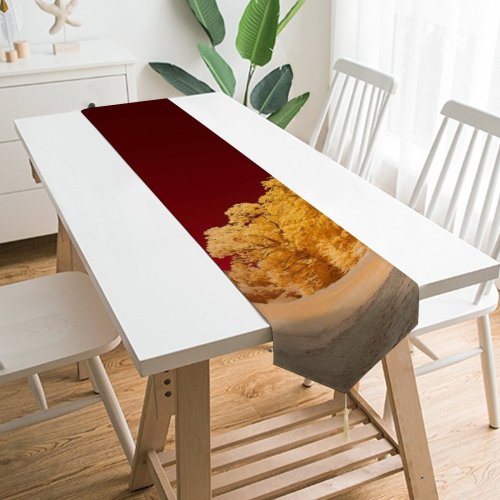 Yanfind Table Runner Abies Scenery Tree Blossom Domain Plant Fir Leaf Public Outdoors Maple Everyday Dining Wedding Party Holiday Home Decor