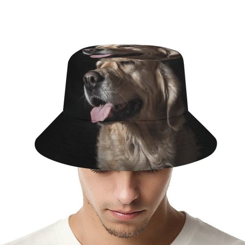 yanfind Adult Fisherman's Hat Lovely Golden Images Photo Pet Spain Hound Tongue Session Madrid Free Dark Fishing Fisherman Cap Travel Beach Sun protection