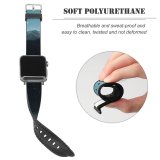 yanfind Watch Strap for Apple Watch Abies 中国 Scenery Range  Tree  Plant Fir Free Cyan Compatible with iWatch Series 5 4 3 2 1