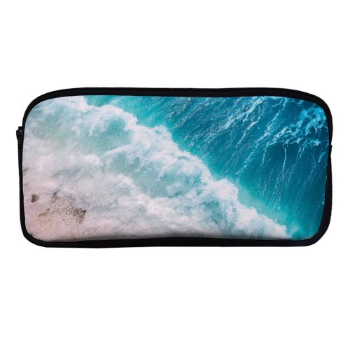 yanfind Pencil Case YHO Pok Rie Ocean  Aerial Drone Photo Zipper Pens Pouch Bag for Student Office School