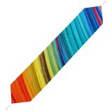 Yanfind Table Runner Abstract Threads Multicolor Texture Everyday Dining Wedding Party Holiday Home Decor