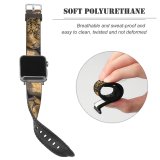 yanfind Watch Strap for Apple Watch Leopard Wild Carnivore  Closeup Face Big Cat Staring Compatible with iWatch Series 5 4 3 2 1