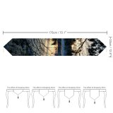 Yanfind Table Runner Winter Landscape Reflection Sky Tree Branch Morning Natural Winter Everyday Dining Wedding Party Holiday Home Decor
