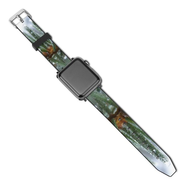 yanfind Watch Strap for Apple Watch Winter Flower Frozen Fir Christmas Bushes Spruce  Singleleaf Flowers Bush Shortleaf_ Compatible with iWatch Series 5 4 3 2 1