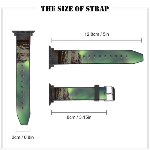 yanfind Watch Strap for Apple Watch Dominic Kamp Northern Lights Aurora Borealis Iceland Compatible with iWatch Series 5 4 3 2 1