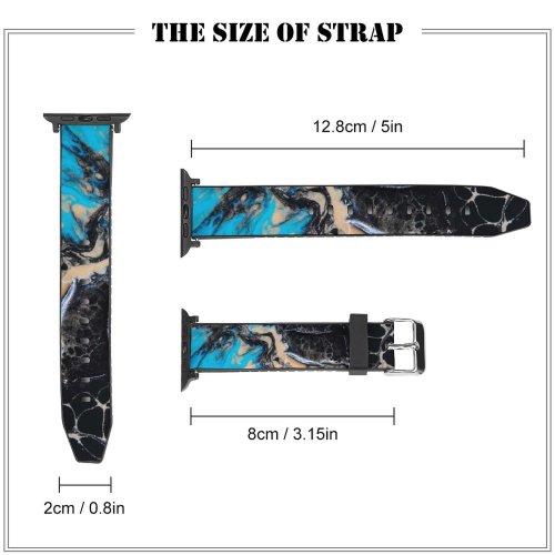 yanfind Watch Strap for Apple Watch United Sparkle Domain Bellingham Artistic Pigment Abstract HQ Surrealism Motion Public Compatible with iWatch Series 5 4 3 2 1
