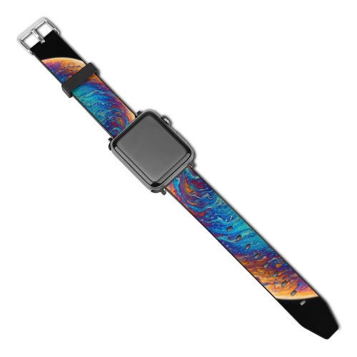 yanfind Watch Strap for Apple Watch Outer Pictures Planet Abstract Globe Free HQ Hungary Astronomy Texture Space Compatible with iWatch Series 5 4 3 2 1